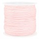 Macramé bead cord 0.8mm Baby pink